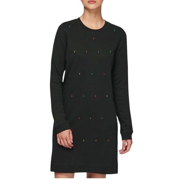Lou & Grey Tunic Dress Gray with Stars Women's Size XXS - Picture 1 of 7